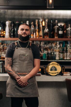 Daniel Salgado, Tequila Master at TORO Latin Kitchen & Tequila Library, winning First Place at Mezcal Lauderdale’s Mixology Competition.