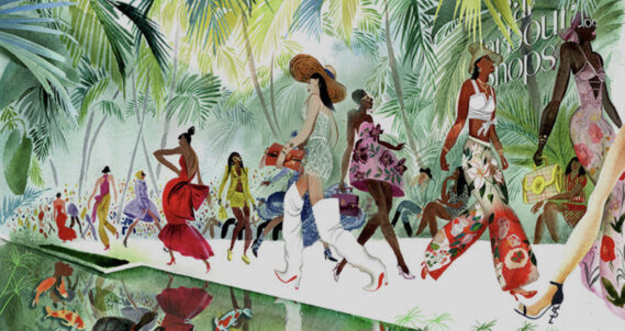 Illustration by Victoria Tentler-Krylov, winner of the 2022 Bal Harbour Shops Creative Challenge.