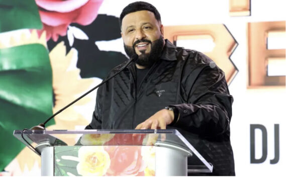 DJ Khaled is seen during his "We The Best" Press Conference on Feb. 9, 2023 in Miami Beach, Florida. Alexander Tamargo/Getty Images