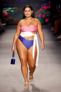 MIAMI BEACH, FLORIDA - JUNE 09: Ella Halikas walks the runway for the Sinesia Karol Fashion Show during Paraiso Miami Swim Week at The Paraiso Tent on June 09, 2023 in Miami Beach, Florida. (Photo by Frazer Harrison/Getty Images for Sinesia Karol)