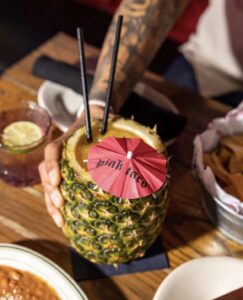 frozen margarita at Pink Taco Miami