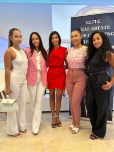 Sadih Bacallao, Zuly Calderin, Esther Victoria Toribio, Paola Jaramillo M., Natasha Taipale, all of Luxe Properties