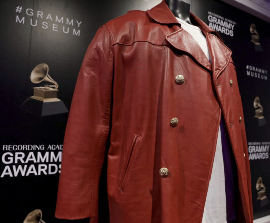 he Notorious B.I.G.’s iconic 5001 Flavors custom red leather peacoat he wore in Junior M.A.F.I.A.’s music video “Players Anthem”