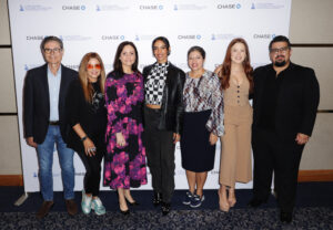 (From left to right) Bruno Del Granado, Lena Burke, Silvana Montenegro, Manu Manzo, Raquel "Rocky" Egusquiza, Vicky Van and William Jaramillo