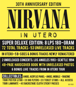 NIRVANA'S IN UTERO: 30TH ANNIVERSARY MULTI-FORMAT REISSUES ARRIVE OCTOBER 27