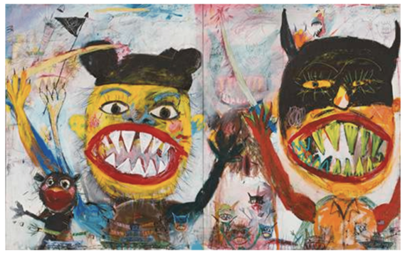 Monsters That Will Prevent People Like Sydney Tillim From Becoming Famous Artists, 1976 Oil on canvas, 62in x 98in NSU Art Museum Fort Lauderdale Gift of Eric Green and Jock Truman
