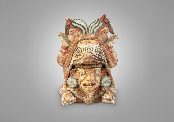 Vessel with Diving God, Maya, Quintana Roo, Mexico, or Belize, Post-Classic Period, 1000 – 1250 CE