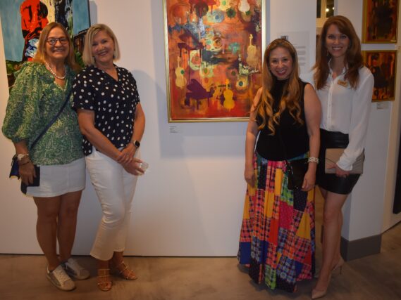 Monica Hellberg, Jan Cowart, artist Sara Schesser Bartra, Molly Wilson