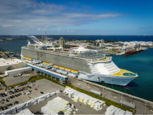 Royal Caribbean International’s Allure of the Seas docked at Port Canaveral’s Cruise Terminal 1 (Photo: Canaveral Port Authority)
