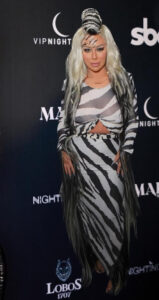 Aubrey O’Day showed off her wild side as she dressed as a zebra for the official MAXIM 2023 Halloween Party presented by MADE Special and VIP Nightlife, at Nightingale Plaza on Saturday, October 28th in Los Angeles, CA. The event was also sponsored by Lobos 1707 Tequila.