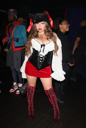 New mom Chanel West Coast showed off her fab figure and dressed as a sexy pirate as she attended the official MAXIM 2023 Halloween Party presented by MADE Special and VIP Nightlife, at Nightingale Plaza on Saturday, October 28th in Los Angeles, CA. The event was also sponsored by Lobos 1707 Tequila.