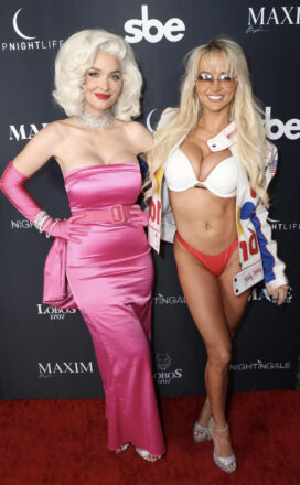 Girls night out! Emily Sears and Lindsay Pelas were all smiles as they attended the official MAXIM 2023 Halloween Party presented by MADE Special and VIP Nightlife, at Nightingale Plaza on Saturday, October 28th in Los Angeles, CA. The event was also sponsored by Lobos 1707 Tequila.