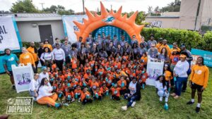 Football Unites Jason Jenkins Day of Service / Jr. Dolphins Mini Clinic Excel Academy