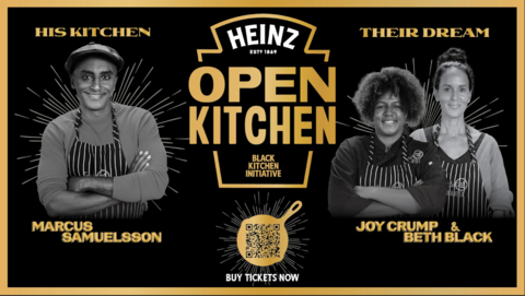 HEINZ kicks off Open Kitchen, a new event series from the brand’s Black Kitchen Initiative, in partnership with renowned chef Marcus Samuelsson. 