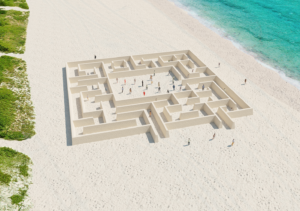 Rendering of ‘MAZE: Journey Through the Algorithmic Self’ by Sebastian Errazuriz. Courtesy the artist and Faena Art.