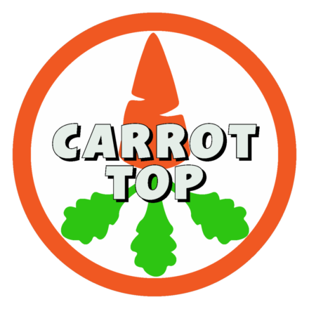 Carrot Top's new logo designed by Luis Larios
