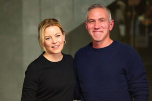 (L-R) Elizabeth Banks (moderator), Mickey Rapkin (filmmaker), at the ANNE FRANK GIFT SHOP Screening. ﻿Photo Credit: Daryl Jim Diaz