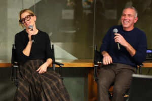 (L-R) Elizabeth Banks (moderator), Mickey Rapkin (filmmaker), at the ANNE FRANK GIFT SHOP Screening. ﻿Photo Credit: Daryl Jim Diaz