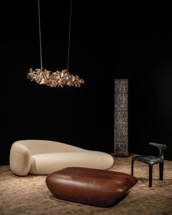 Verónica Mar Gingko Chandelier, Atelier Courbet booth