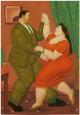 Latin American Art FERNANDO BOTERO (1932-2023) Dancers oil on canvas signed and dated 'Botero, 10' (lower right) Painted in 2010. Estimate: $1,200,000-1,800,000