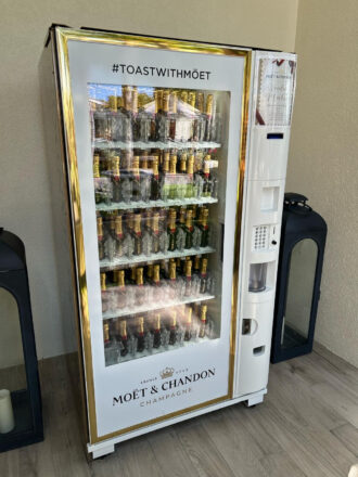 Moet + Chandon champagne vending machine arrives at Seven Stars Resort & Spa, Grace Bay, Turks & Caicos