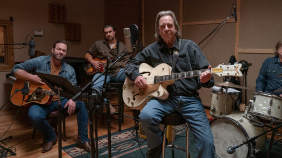 Lee Brice, Rob Mayes & Beau Bridges in THE NEON HIGHWAY (Credit: Daniel Delgado/ Mountain Movies)