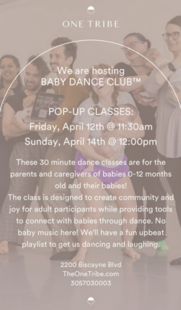 BABY DANCE CLUB ™ POP UP CLASSES