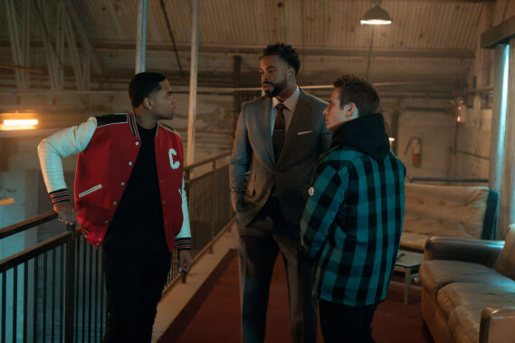 Picture from left to right, Michael Rainey Jr.(Tariq St. Patrick), Cliff Method Man Smith (Davis MacLean), Gianni Paolo (“Brayden Weston”)