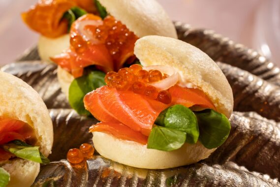 Smoked Salmon Bao (Credit: Sexy Fish)
