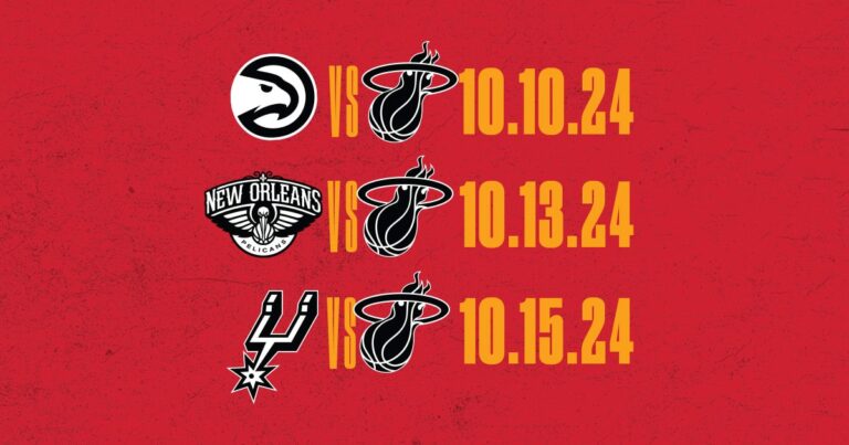 HEAT ANNOUNCE 2024-25 PRESEASON HOME SCHEDULE – Premier Guide Miami