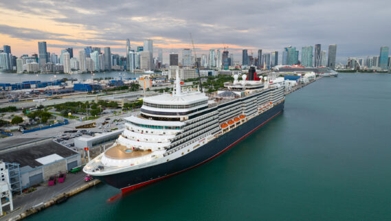 Queen Elizabeth arriving to/at PortMiami