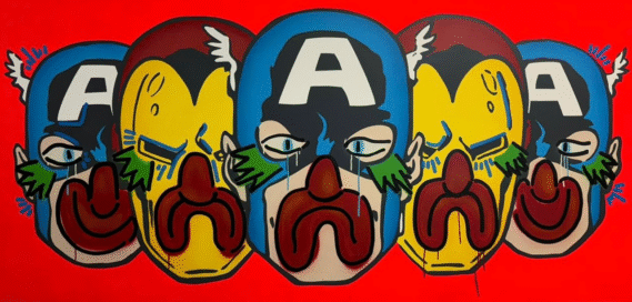 Slawn & Opake, Many Men, 100 x 200 cm (2025)