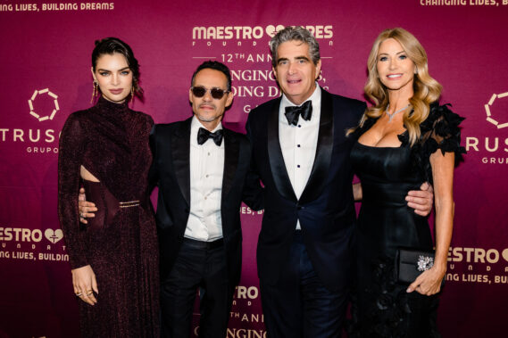 Photo: Nadia Ferrer, Marc Anthony, Jeffrey Soffer and Colleen Soffer