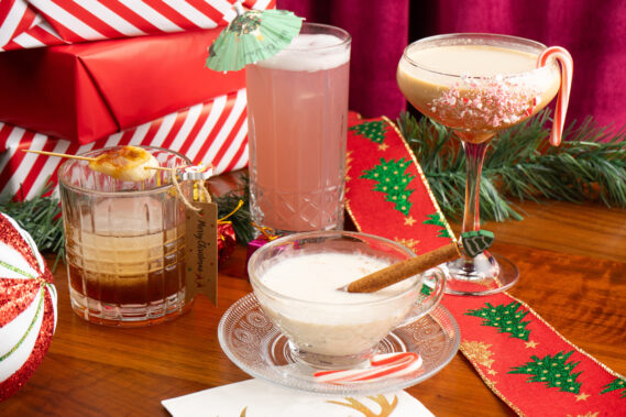 he Reindeer Room continues its holiday tradition, offering signature themed cocktails, photo moments and a festive winter escape. (Photo courtesy of Unit B Eatery + Spirits)