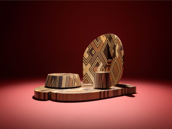 The Lost Cloth Object, a capsule collection created in collaboration with Stephen Burks Man Made for the 20th anniversary edition of Design Miami, taking place from December 2 to 7, 2025.