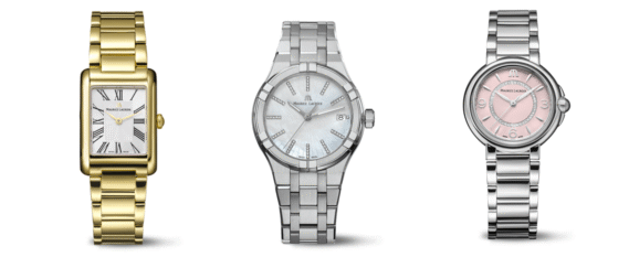 Fiaba Square $1,400  |  AIKON Quartz Date 35MM $1,300  |  Fiaba Colours Edition $1,550