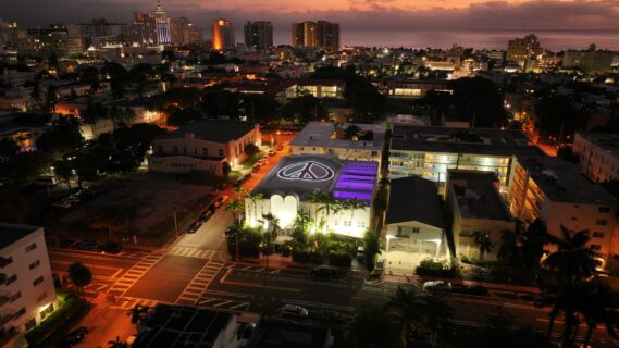 The Art Peace Lighted - Dec. 4, 2025 - The Temple House - Miami Beach