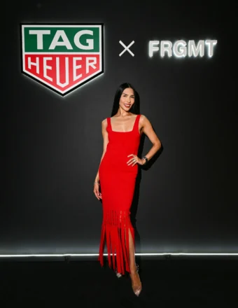 Zarina Yeva at the Tag Heuer x Fragment Carrera Chronograph launch party on Dec. 3, 2025. Photography by Madison Voelkel/BFA.com. Courtesy of Tag Heuer.