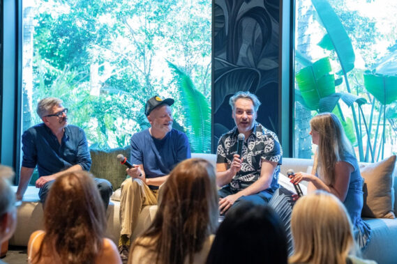 Artist Marcel Dzama at Jean-Georges Miami Tropic Residences Sales Gallery