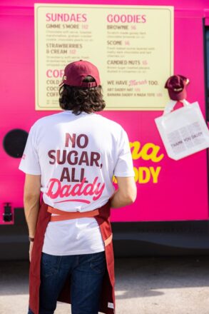 “Come to Daddy: Miami’s newest premium soft-serve concept, Banana Daddy, made its Art Week debut at NADA, proving dessert can be better-for-you and downright naughty with scratch-made banana and coconut-based swirls.”Photo Credit: Banana Daddy