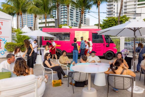 “Come to Daddy: Miami’s newest premium soft-serve concept, Banana Daddy, made its Art Week debut at NADA, proving dessert can be better-for-you and downright naughty with scratch-made banana and coconut-based swirls.”Photo Credit: Banana Daddy