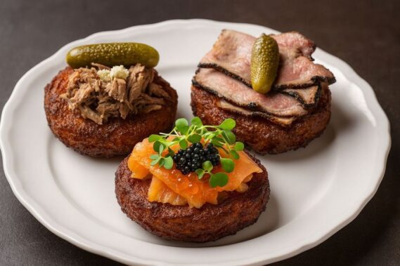 New Latkes Tableside Cart at Maison Ostrow