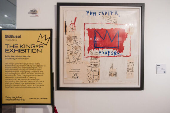 BitBasel closed Miami Art Week with The Kings Exhibition – curated by Dr. Glenn Toby – which offered a moving tribute to Jean-Michel Basquiat through artworks, curatorial insights, and discussions on identity, cultural legacy, and public art at The Sagamore Hotel South Beach on December 6.(Photo Credit: WorldRedEye.com) 