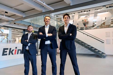 Ekin Smart City Technology executives Alex Hamlin (L), Akif Ekin (C), and Malik Ekin (R).