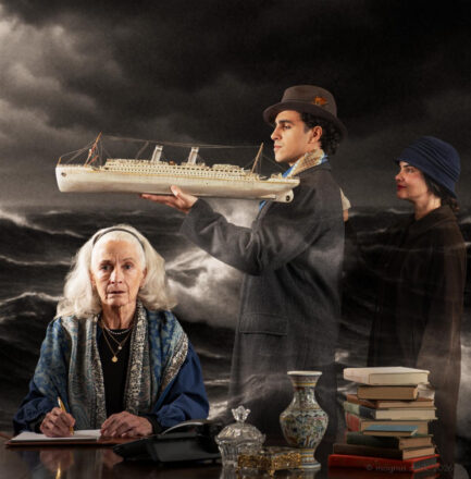 Sara Morsey*(left), Gabriell Salgado* (center), Claudia Tomás (right). Photo credit: Magnus Stark, 2026. *Member of Actors' Equity Association.