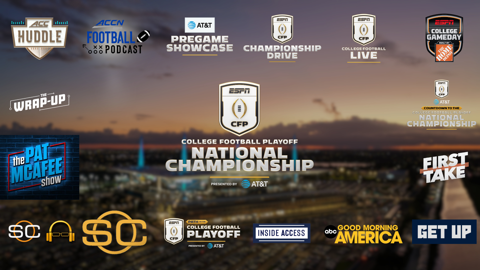 ESPN presents comprehensive studio coverage from Miami for 2026 College ...