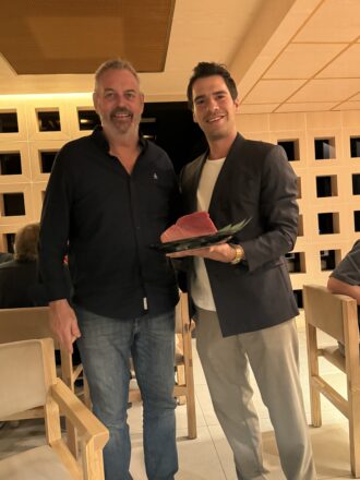 Ikigai Sushi Bar Miami founder Juan Jose Xacur and Jorn Kaae (Premier Guide Miami)