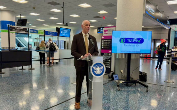 MIA Director and CEO Ralph Cutié joined the TSA and American Airlines to announce the launch of PreCheck Touchless ID at MIA.