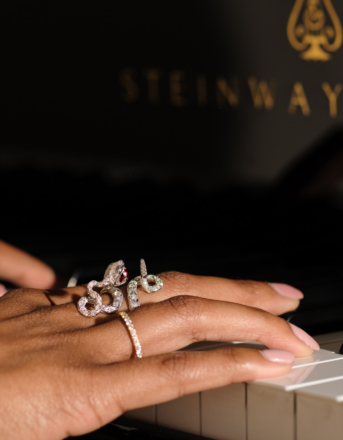 The Serpent is reimagined in hand-engraved jewels, by Folium