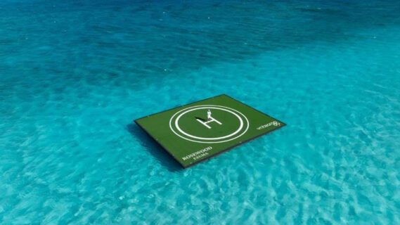 Credit: Floating Helipad by Yntegra Group. Photography: WildBlue